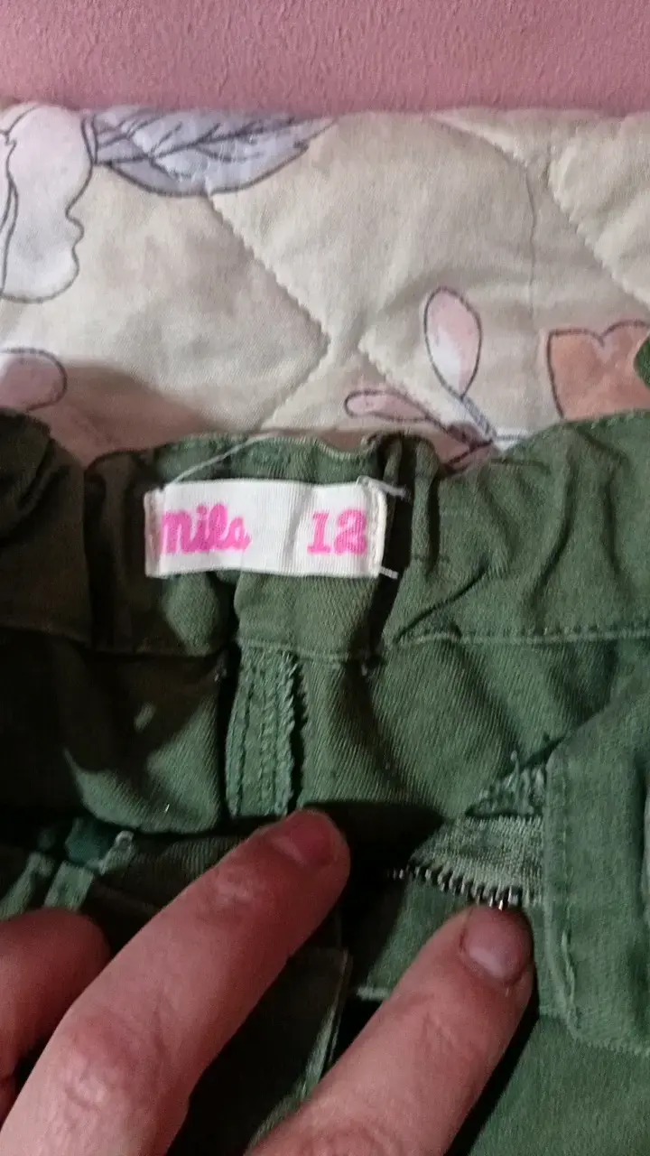 Pantalones cargo verde niña - 2