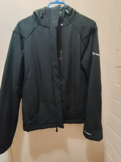 Chaqueta negra Shofshell con capucha - miniatura 2