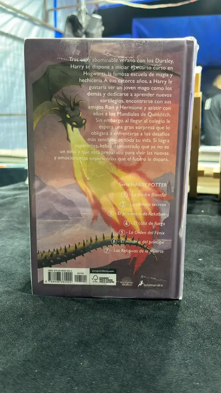 Libro Harry Potter y el cáliz de fuego - 3