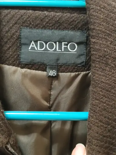 Chaqueta marrón Adolfo para mujer - miniatura 3