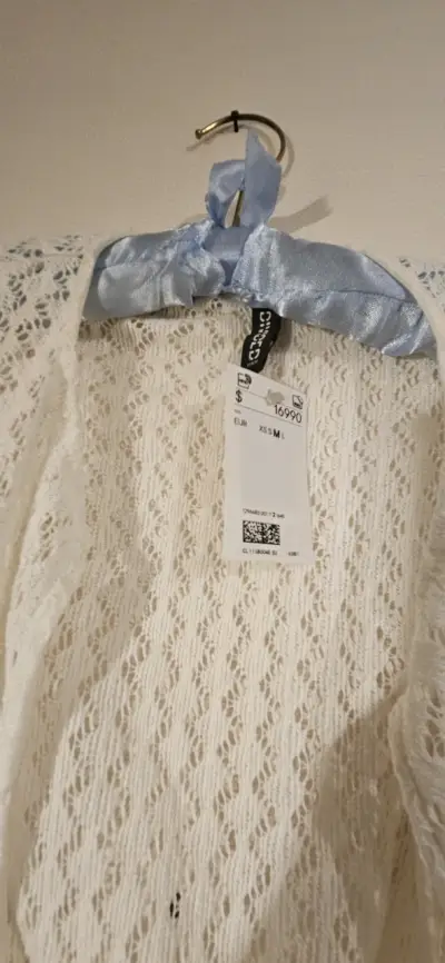 Cardigan de encaje blanco HM - miniatura 1