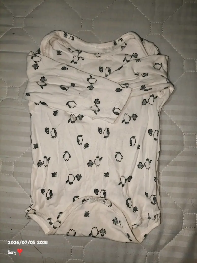 Body de bebé con estampado de pingüinos - 1