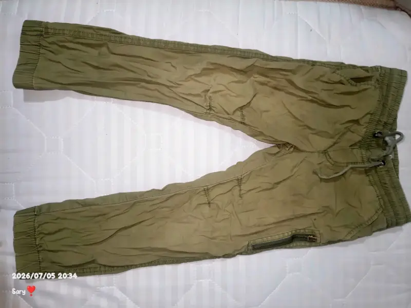 Pantalones cargo verde oliva para hombre - 2