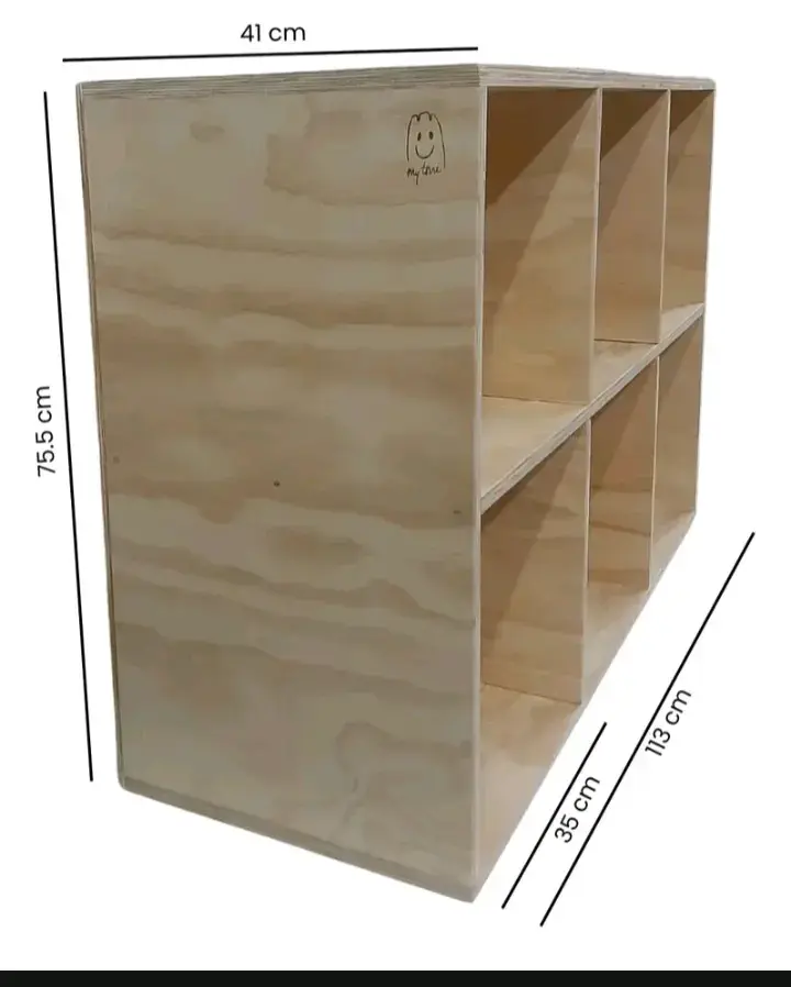 Estante de madera para juguetes y libros - 2