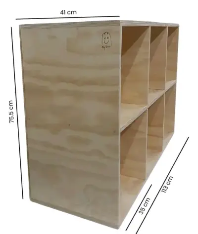 Estante de madera para juguetes y libros - miniatura 4