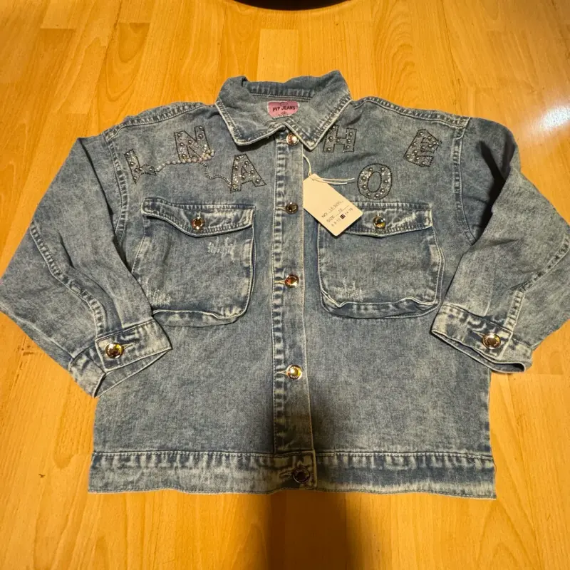 Chaqueta de mezclilla con diseño bordado - 1