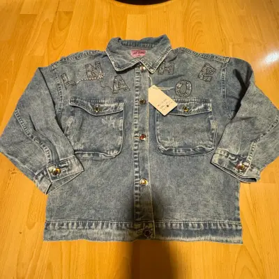 Chaqueta de mezclilla con diseño bordado - miniatura 1