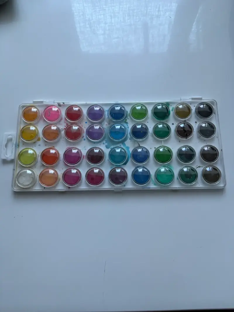 Set de acuarelas 36 colores vibrantes