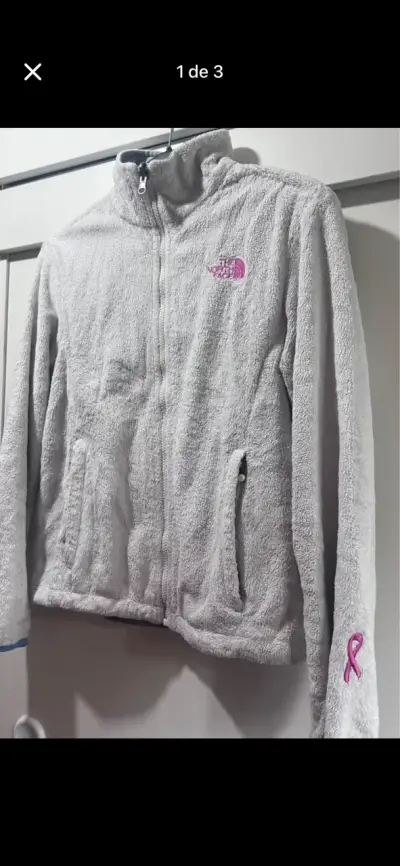 Chaqueta polar gris The North Face - miniatura 1