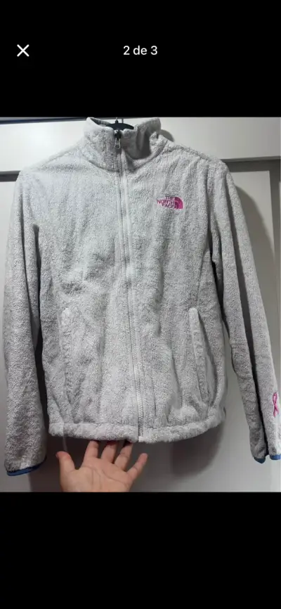 Chaqueta polar gris The North Face - miniatura 2
