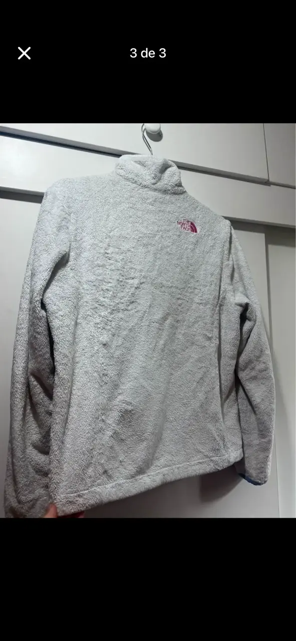 Chaqueta polar gris The North Face - 3