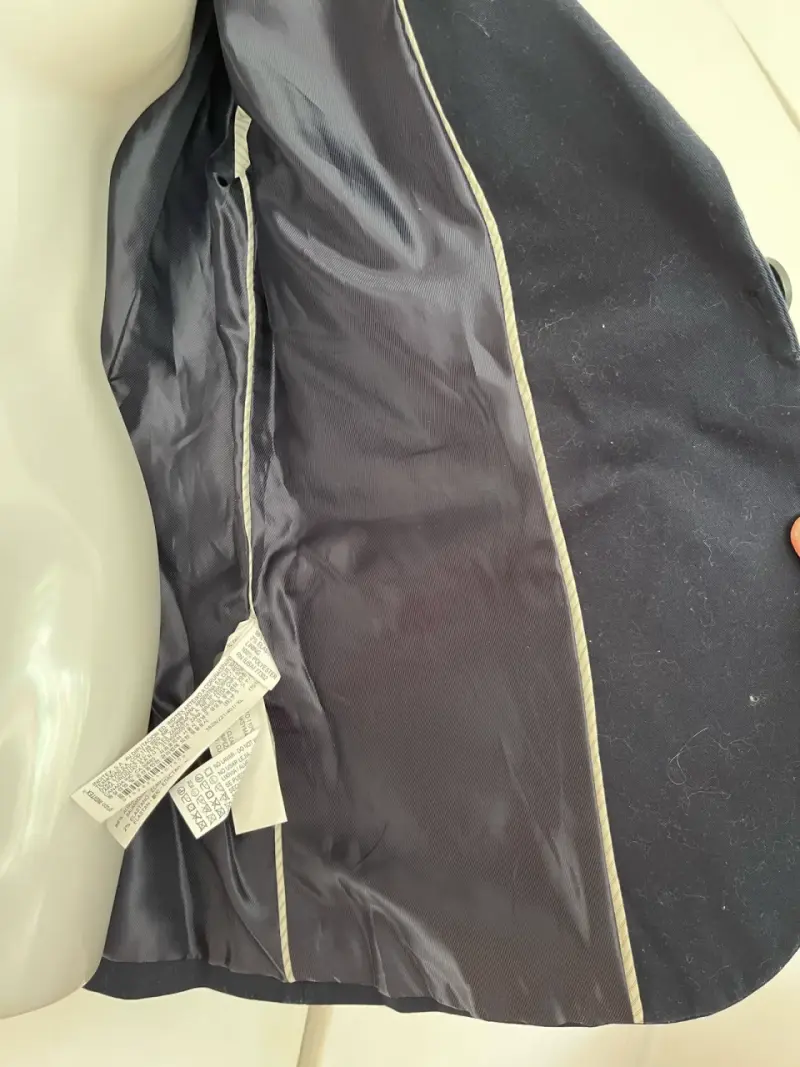Blazer azul marino Zara Basic para mujer - 6