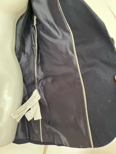Blazer azul marino Zara Basic para mujer - miniatura 6