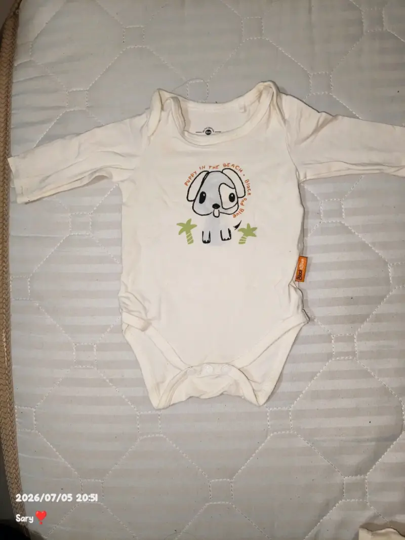 Body de bebé con diseño de perrito - 1