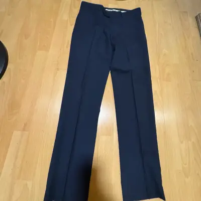 Pantalones de vestir azul marino para hombre - miniatura 1