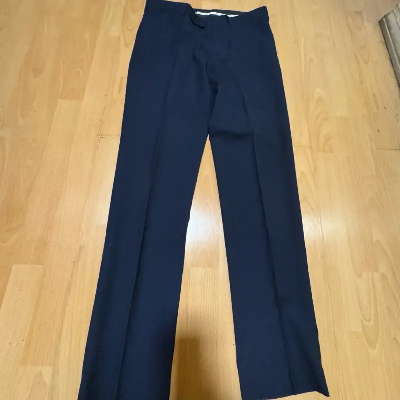 Pantalones de vestir azul marino para hombre - 3