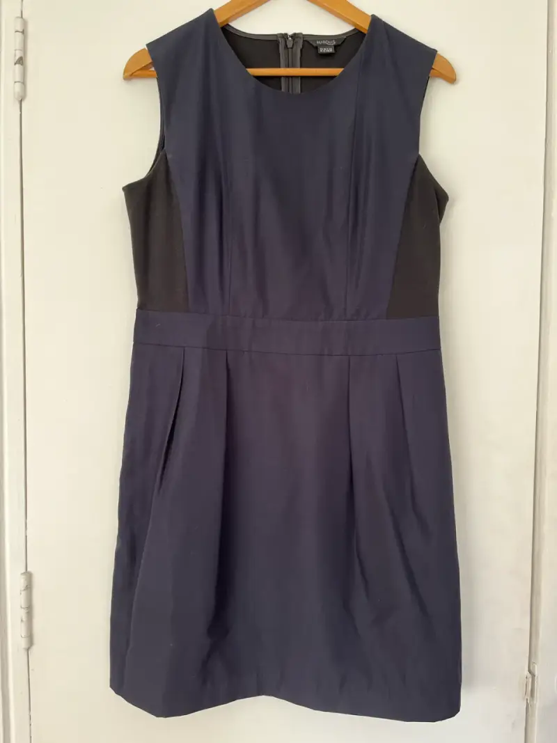 Vestido sin mangas azul marino Marquis - 1