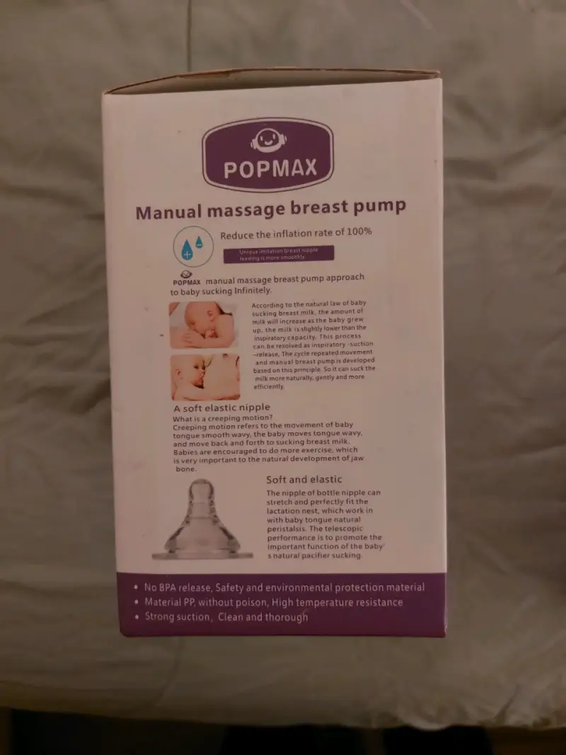 Extractor de leche manual Popmax BPA 0% - 2