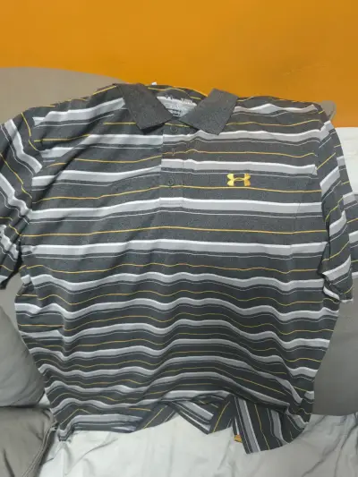 Polera  rayada Under Armour gris - miniatura 4