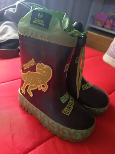 Botas de lluvia Bubble Gummers dinosaurio - miniatura 1