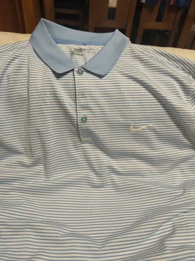 Polera  Nike Golf azul a rayas talla xxl - miniatura 2