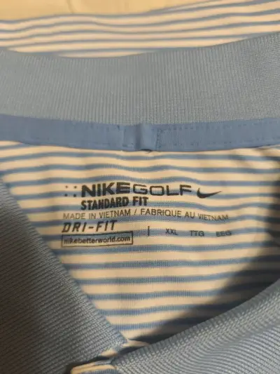 Polera  Nike Golf azul a rayas talla xxl - miniatura 3