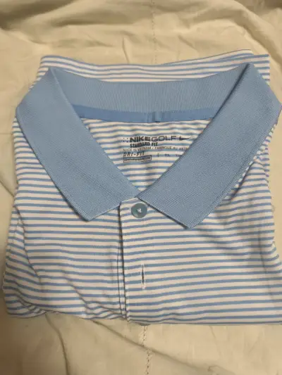 Polera  Nike Golf azul a rayas talla xxl - miniatura 4