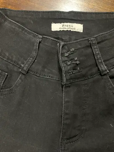 Jeans negros Brussi para mujer - miniatura 1