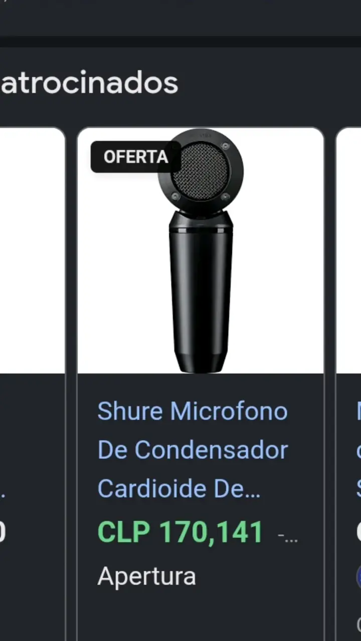 Micrófono condensador Shure con interfaz Muslady - 2
