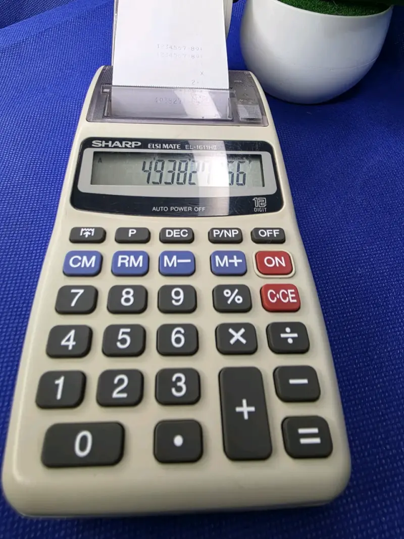 Calculadora con impresora Sharp EL-1611H - 4