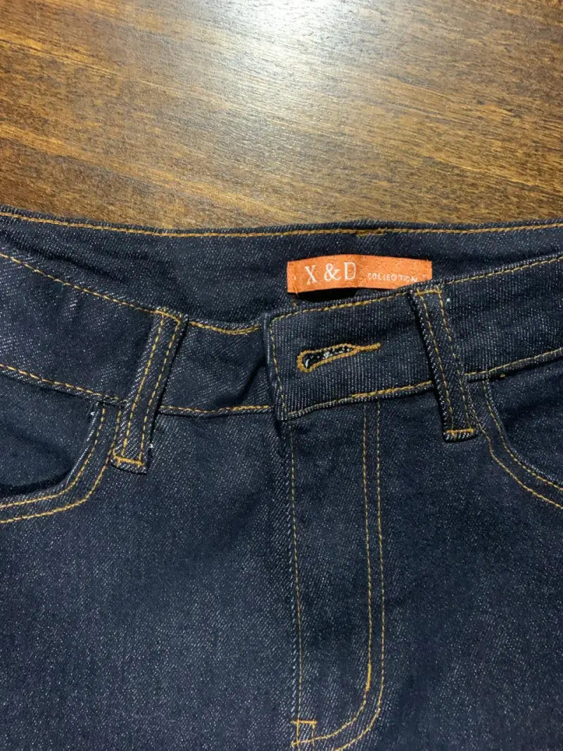 Jeans azul oscuro F&D para mujer - 3