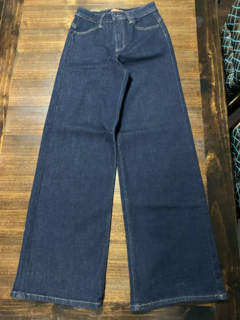 Jeans azul oscuro F&D para mujer - 5