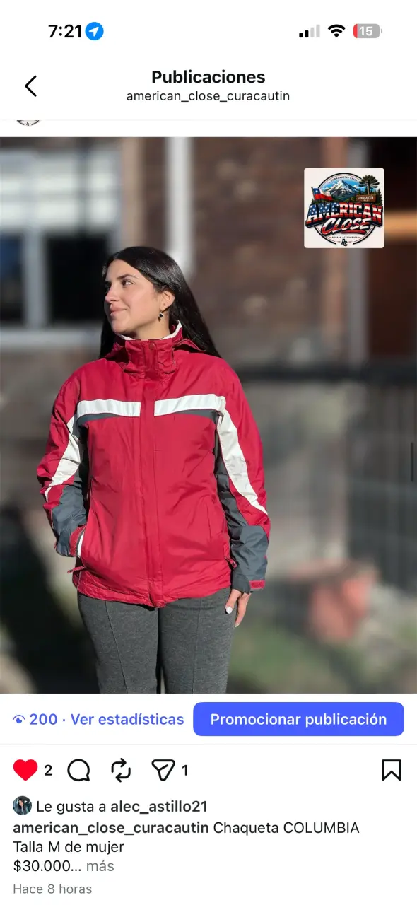 Chaqueta Columbia roja para mujer