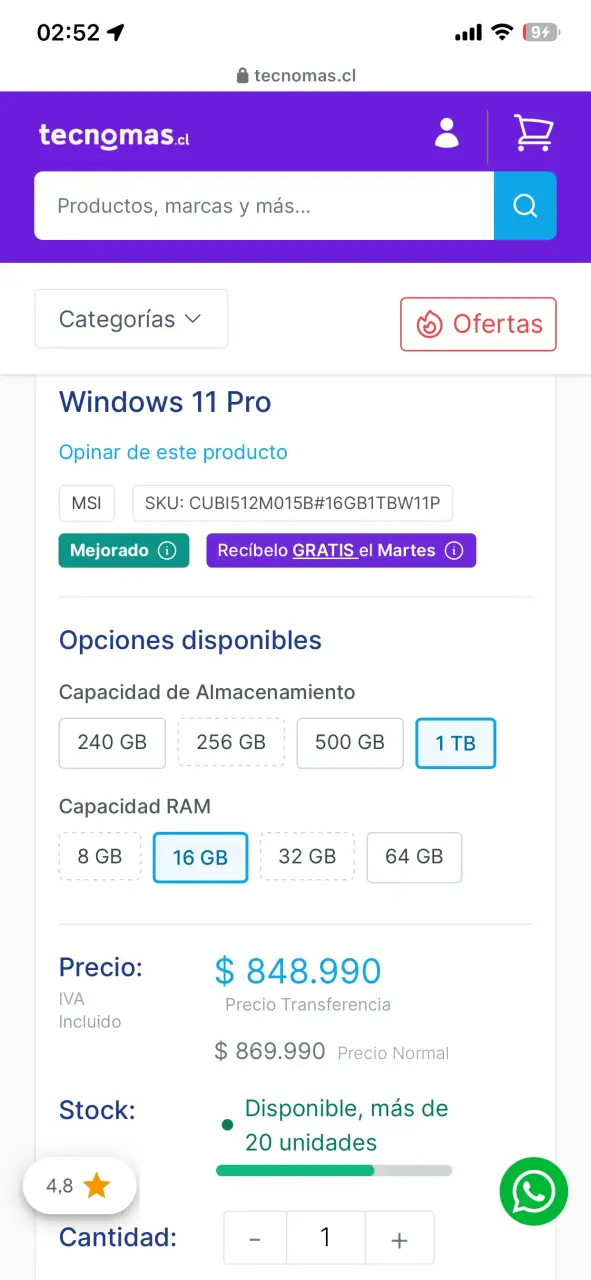 Mini PC MSI Cubi 5 para productividad - 5