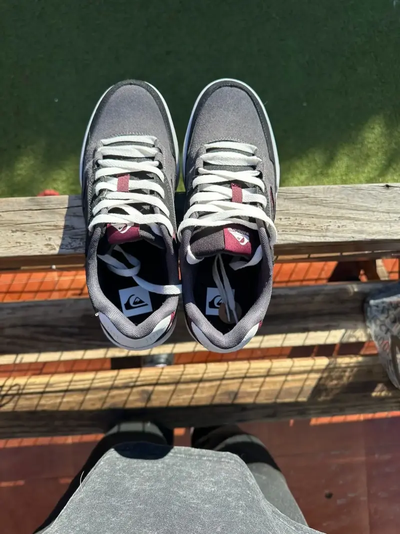 Zapatillas Quiksilver gris y negro - 4