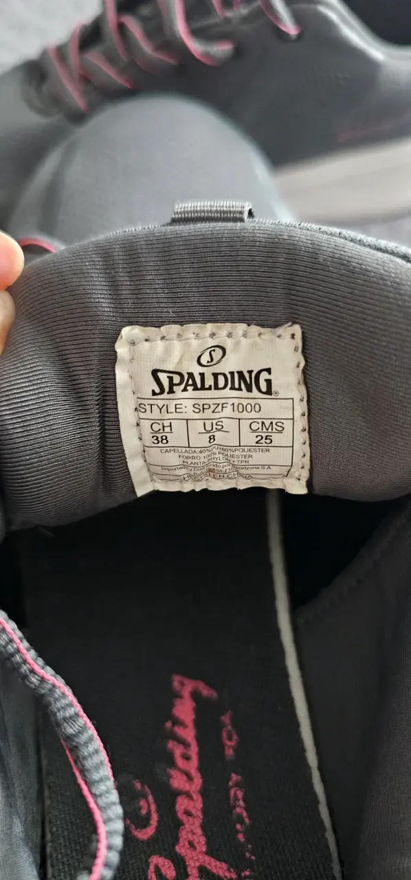 Zapatillas deportivas Spalding gris oscuro N°38 - 3