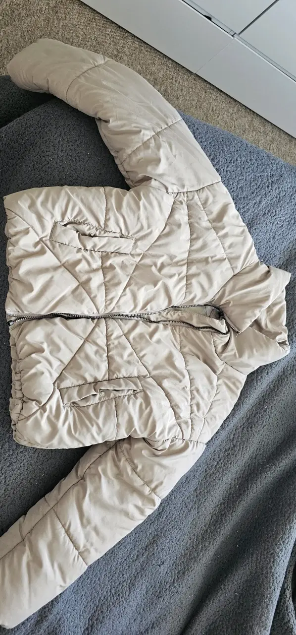 Chaqueta acolchada beige para mujer talla S - 1