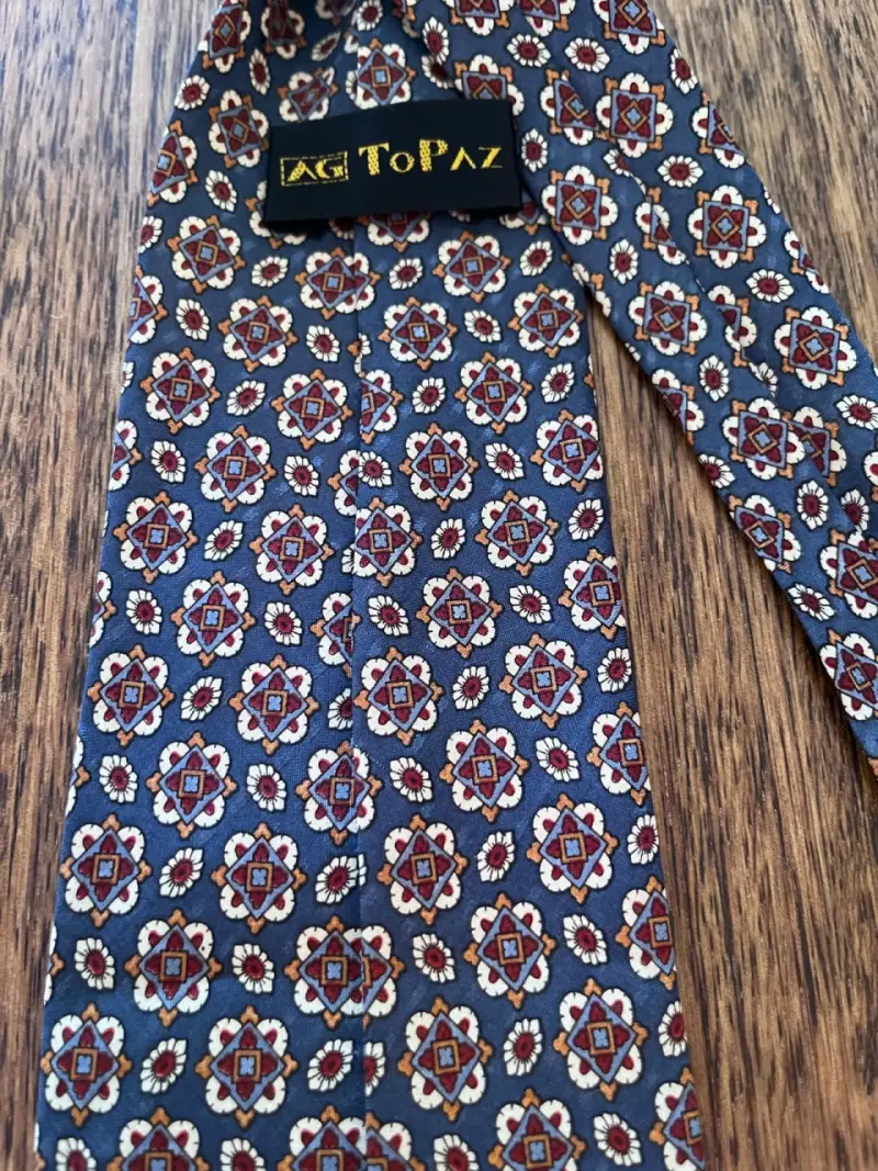 Corbata azul AG Topaz - 4
