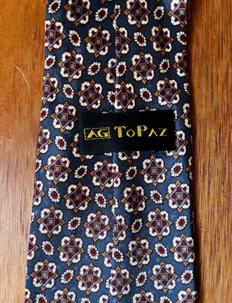 Corbata azul AG Topaz - 6