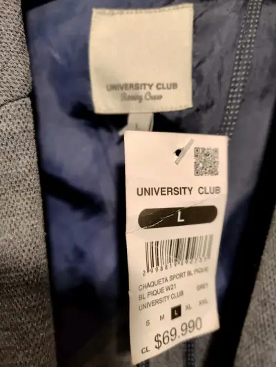 Blazer gris con coderas estilo casual - miniatura 4