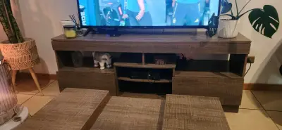 Rack de tv +mesa de centro - miniatura 1