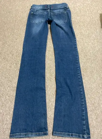 Jeans azules Guess low rise para mujer - miniatura 2