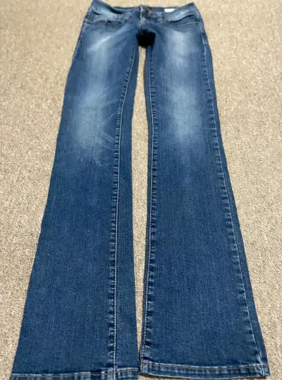Jeans azules Guess low rise para mujer - miniatura 3