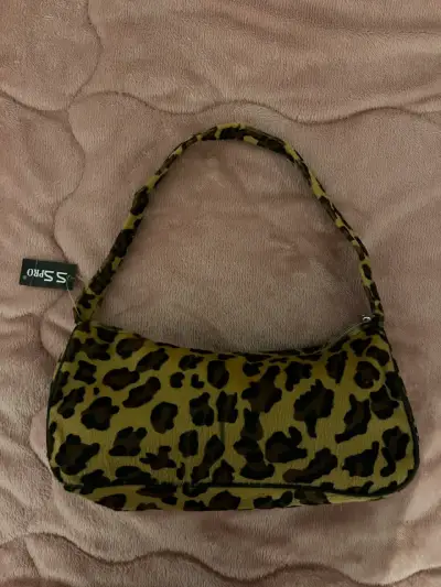 Cartera de hombro y2k estampado leopardo S-Pro - miniatura 1