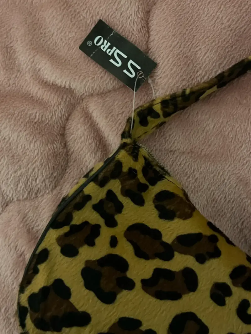 Cartera de hombro y2k estampado leopardo S-Pro - 3