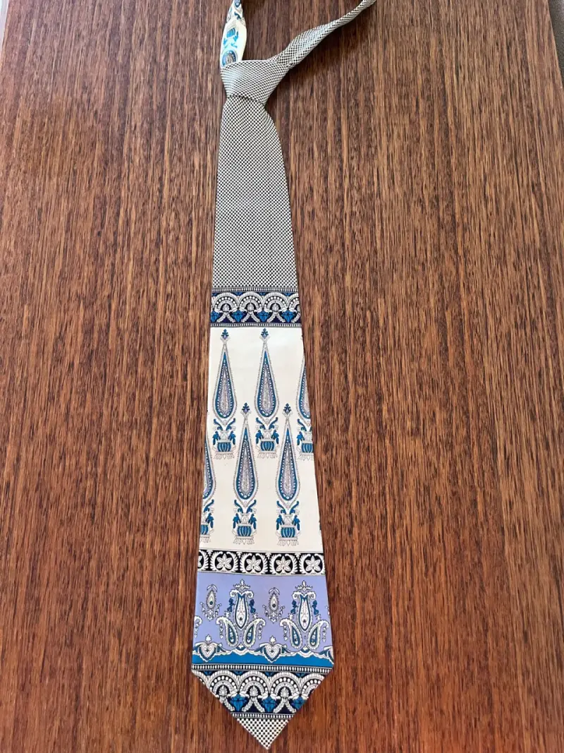 Corbata beige René Chagal - 1