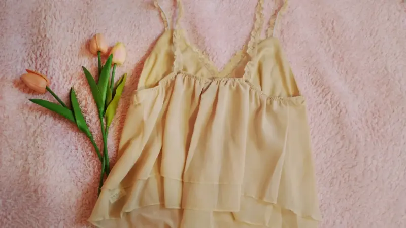Top tipo babydoll Amarillo - 2
