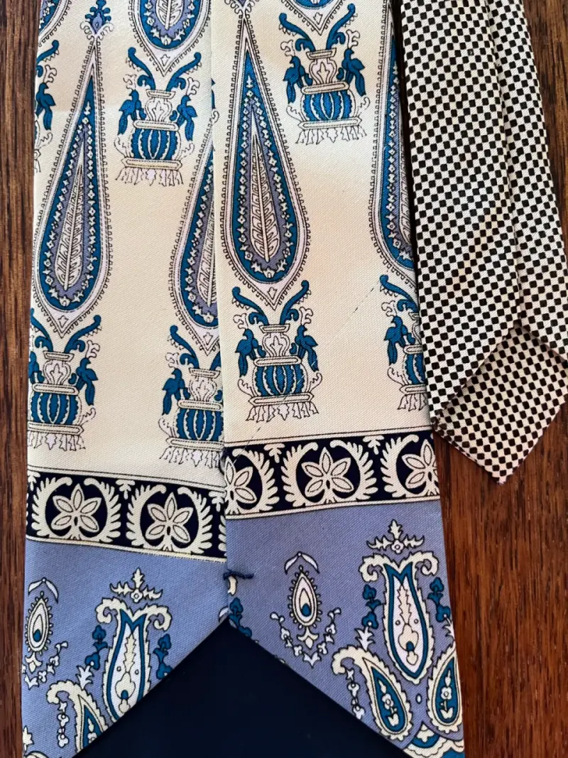 Corbata beige René Chagal - 4