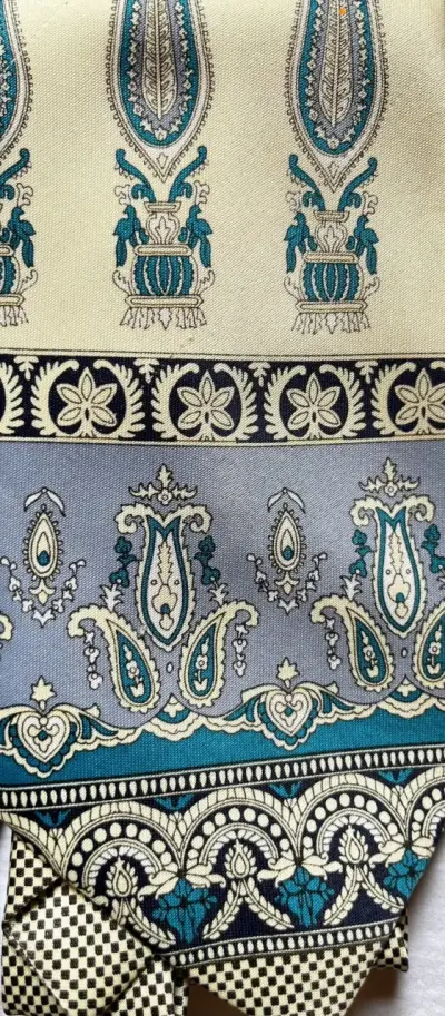 Corbata beige René Chagal - miniatura 5