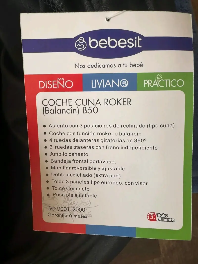 Coche de bebé Bebesit plegable y cómodo - 4